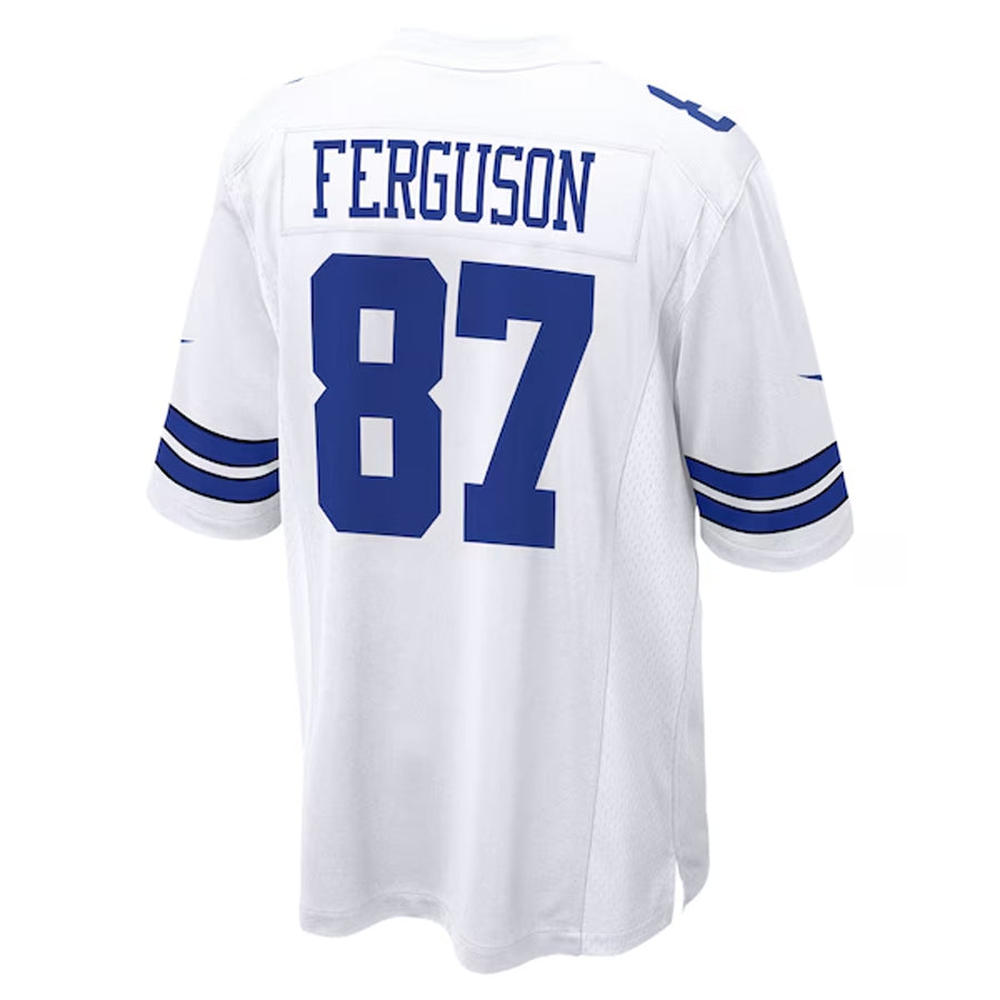 Kooe D.Cowboys #87 Jake Ferguson Player White Home Game Stitched Jerseys
