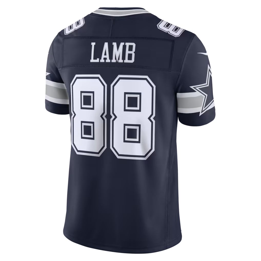 Kooe D.Cowboys #88 CeeDee Lamb Navy Team Vapor F.U.S.E. Stitched Limited Stitched Jerseys
