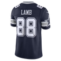 Kooe D.Cowboys #88 CeeDee Lamb Navy Team Vapor F.U.S.E. Stitched Limited Stitched Jerseys