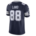 Kooe D.Cowboys #88 CeeDee Lamb Navy Vapor F.U.S.E. Limited Stitched Jersey