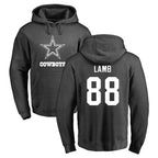 Kooe D.Cowboys #88 CeeDee Lamb Player Ash One Color Pullover Hoodie Limited Stitched Jerseys