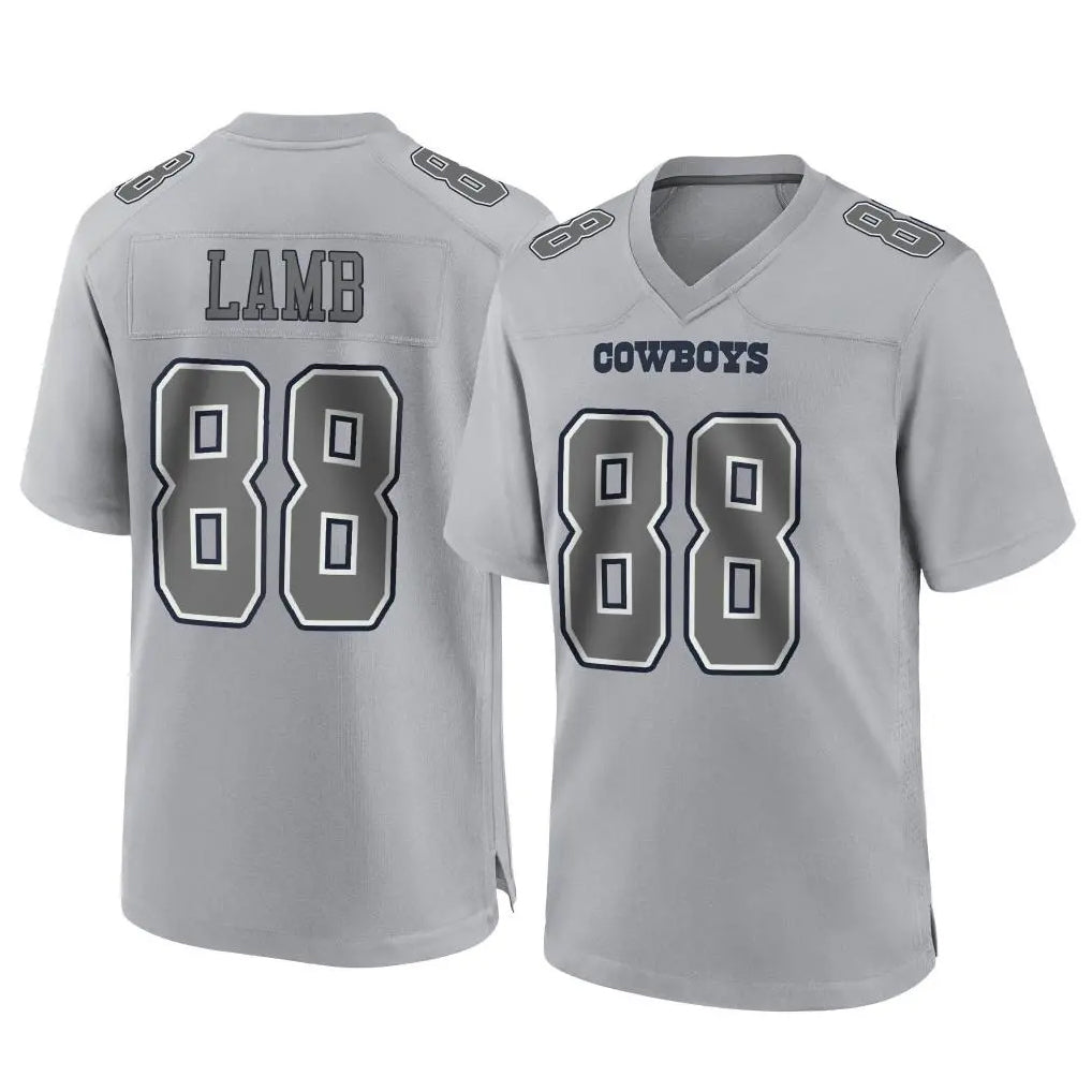 Kooe D.Cowboys #88 CeeDee Lamb Player Gray Atmosphere Fashion Home Game Stitched Jerseys