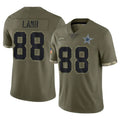 Kooe D.Cowboys #88 CeeDee Lamb Player Olive Salute to Service Limited Game Stitched Jerseys