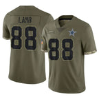 Kooe D.Cowboys #88 CeeDee Lamb Player Olive Salute to Service Limited Game Stitched Jerseys