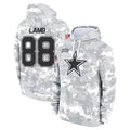 Kooe D.Cowboys #88 CeeDee Lamb Player Salute to Service Hoodies Game Stitched Jerseys