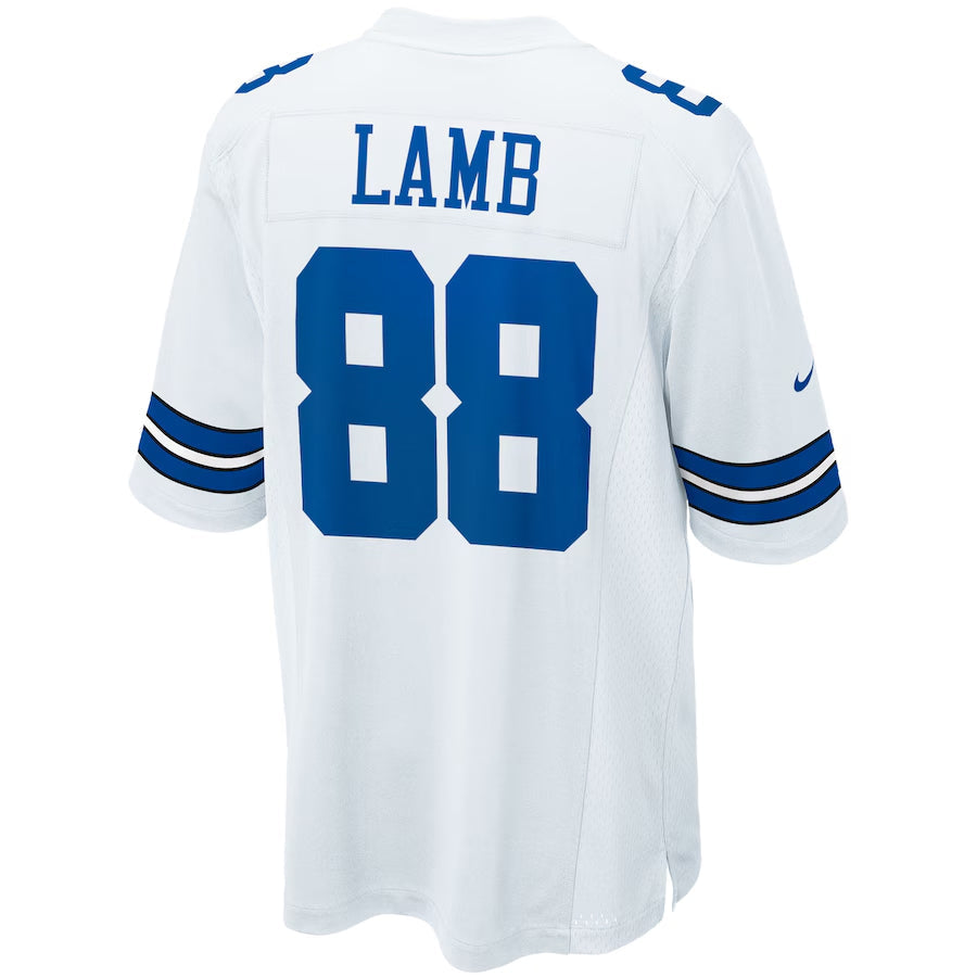 Kooe D.Cowboys #88 CeeDee Lamb Player White Home Game Stitched  Jerseys