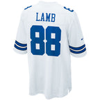 Kooe D.Cowboys #88 CeeDee Lamb Player White Home Game Stitched  Jerseys