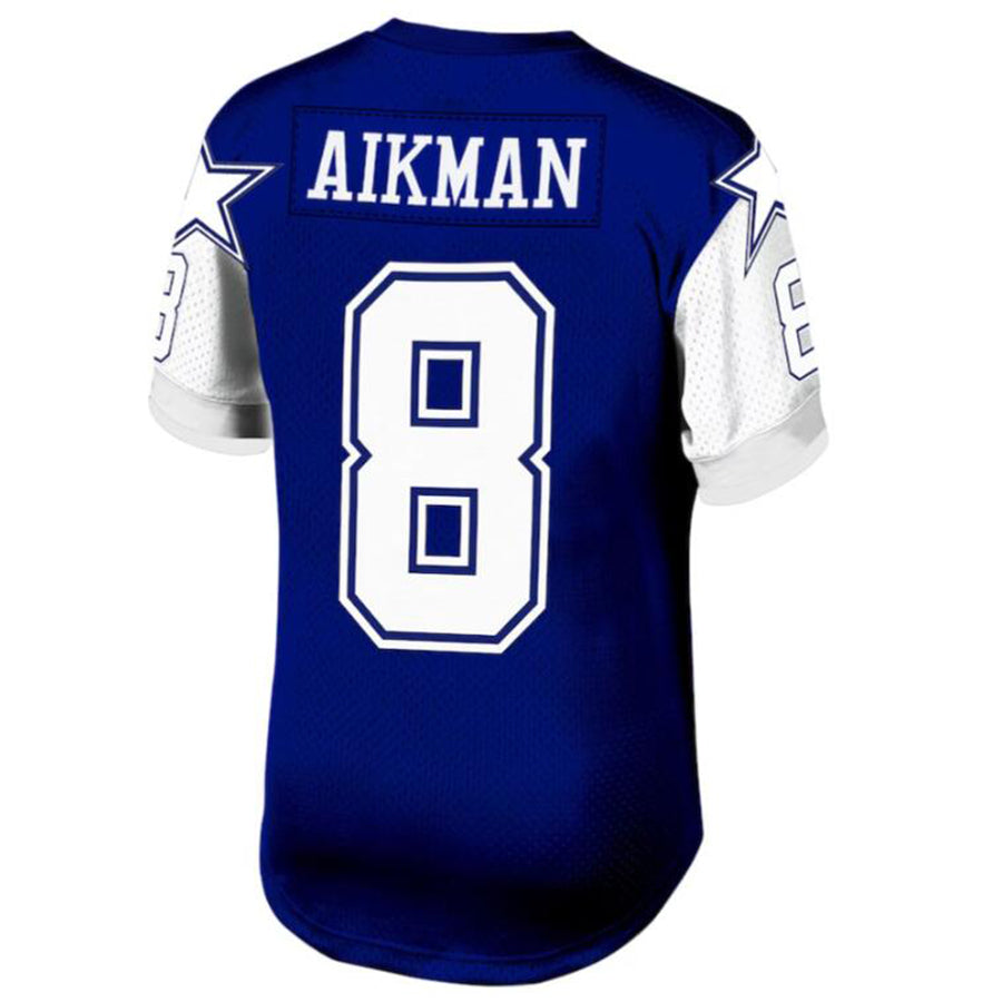 Kooe D.Cowboys #8 Troy Aikman Navy Legacy Replica Jersey American Stitched Jersey