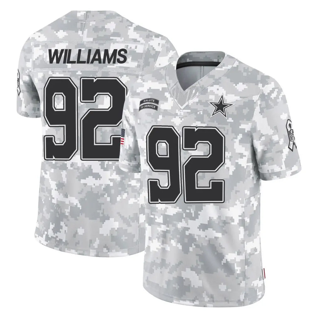 Kooe D.Cowboys #92 Quinnen Williams Player Arctic Camo Salute to Service Limited Home Game Stitched Jerseys