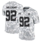 Kooe D.Cowboys #92 Quinnen Williams Player Arctic Camo Salute to Service Limited Home Game Stitched Jerseys