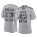 Kooe D.Cowboys #92 Quinnen Williams Player Gray Atmosphere Fashion Home Game Stitched Jerseys