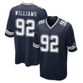 Kooe D.Cowboys #92 Quinnen Williams Player Navy Home Game Stitched Jerseys