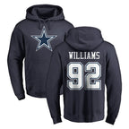 Kooe D.Cowboys #92 Quinnen Williams Player Navy Pullover Hoodies Limited Stitched Jerseys