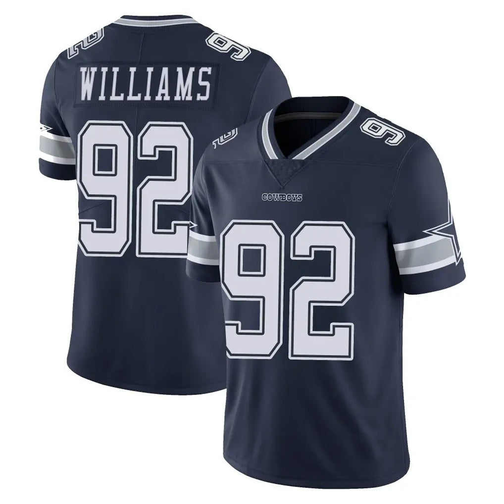 Kooe D.Cowboys #92 Quinnen Williams Player Navy Vapor Untouchable Limited Home Game Stitched Jerseys