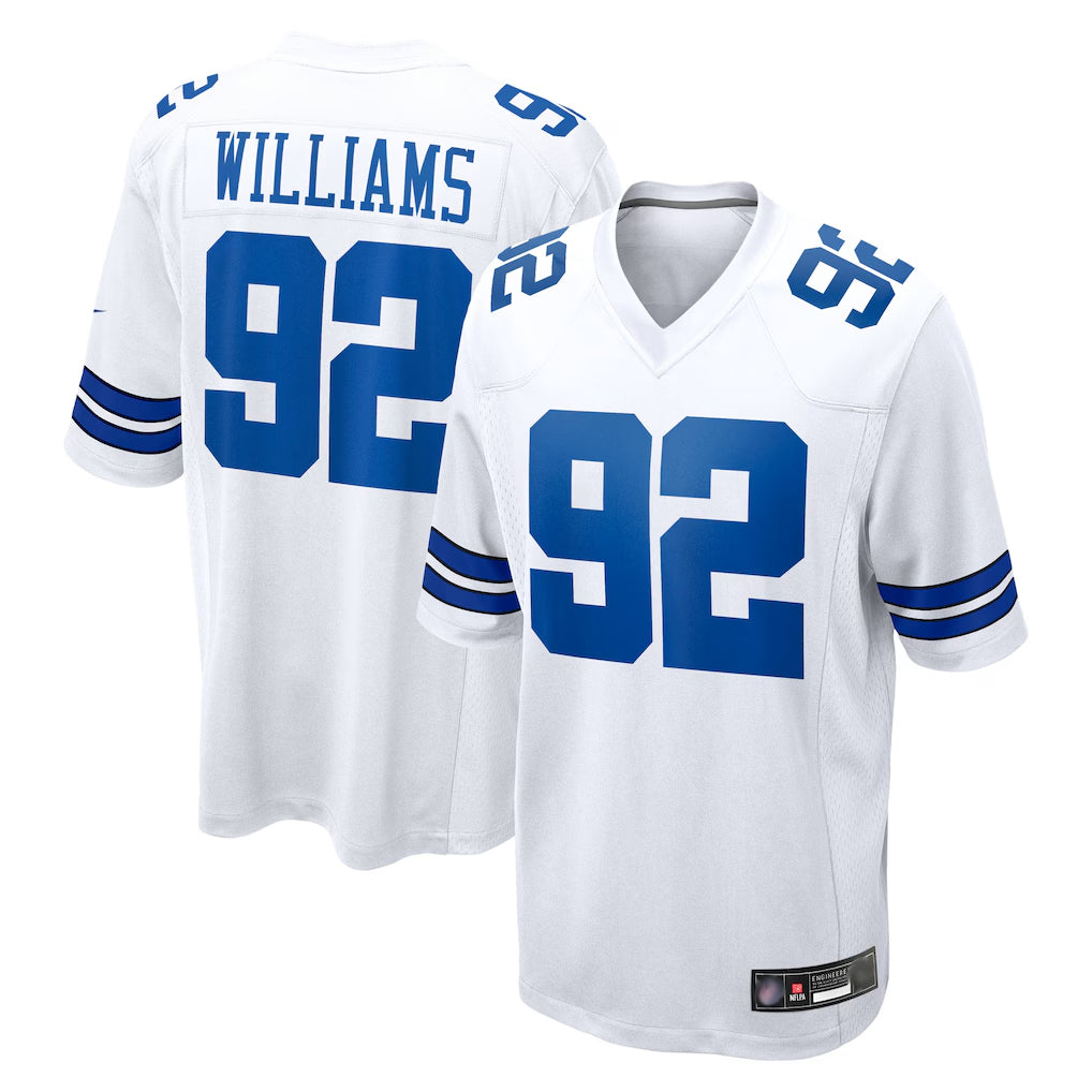 Kooe D.Cowboys #92 Quinnen Williams Player White Home Game Stitched Jerseys