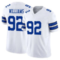 Kooe D.Cowboys #92 Quinnen Williams Player White Limited Vapor F.U.S.E. Home Game Stitched Jerseys
