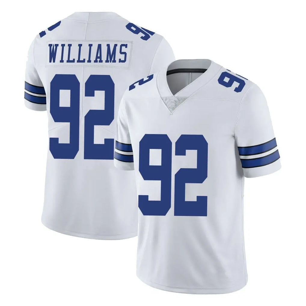 Kooe D.Cowboys #92 Quinnen Williams Player White Vapor Untouchable Limited Home Game Stitched Jerseys