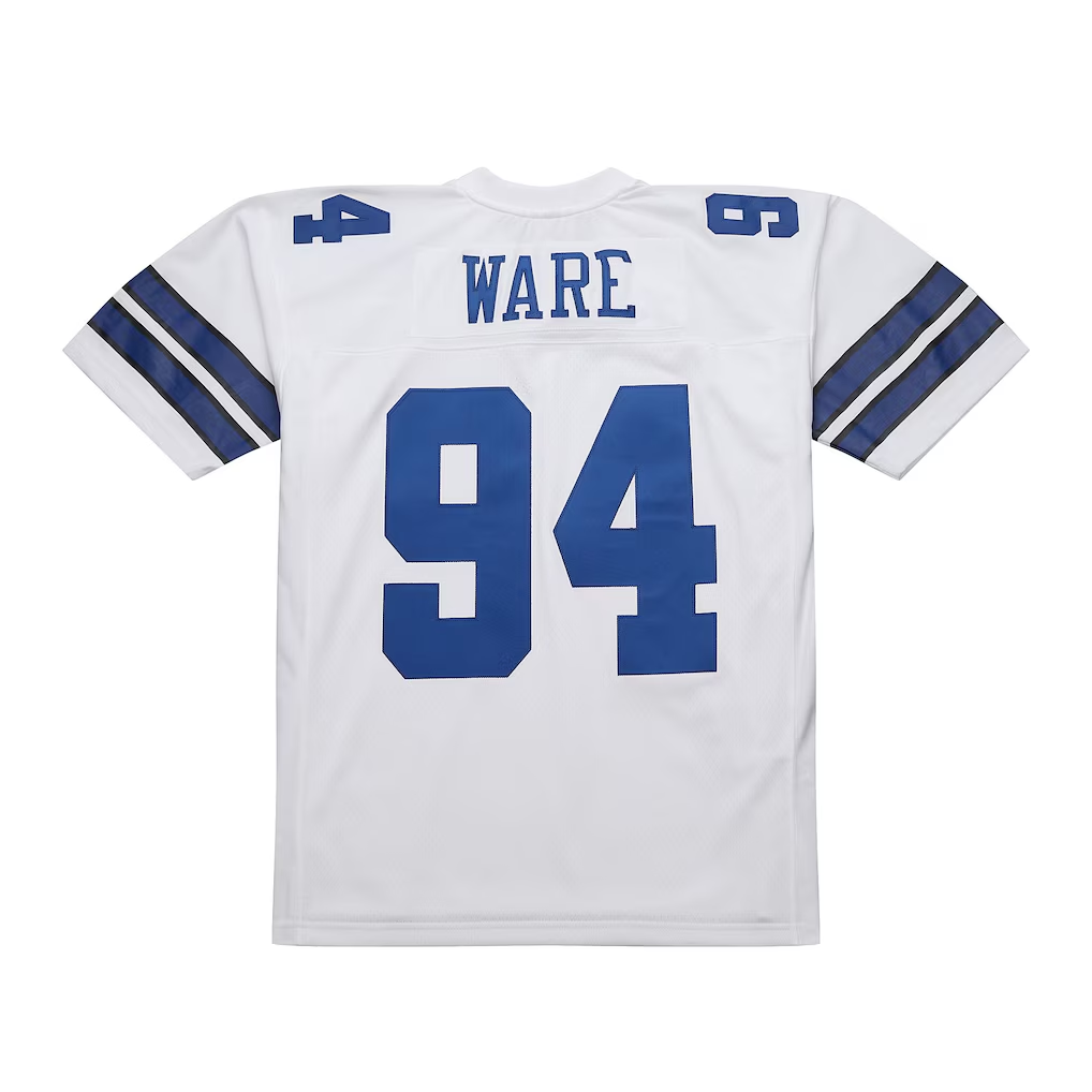 Kooe D.Cowboys #94 DeMarcus Ware Mitchell & Ness White 2005 Legacy Replica Jersey  Stitched Puhic Game Jerseys