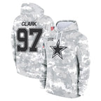 Kooe D.Cowboys #97 Kenny Clark Player Arctic Camo Salute to Service Hoodies Limited Game Stitched Jerseys