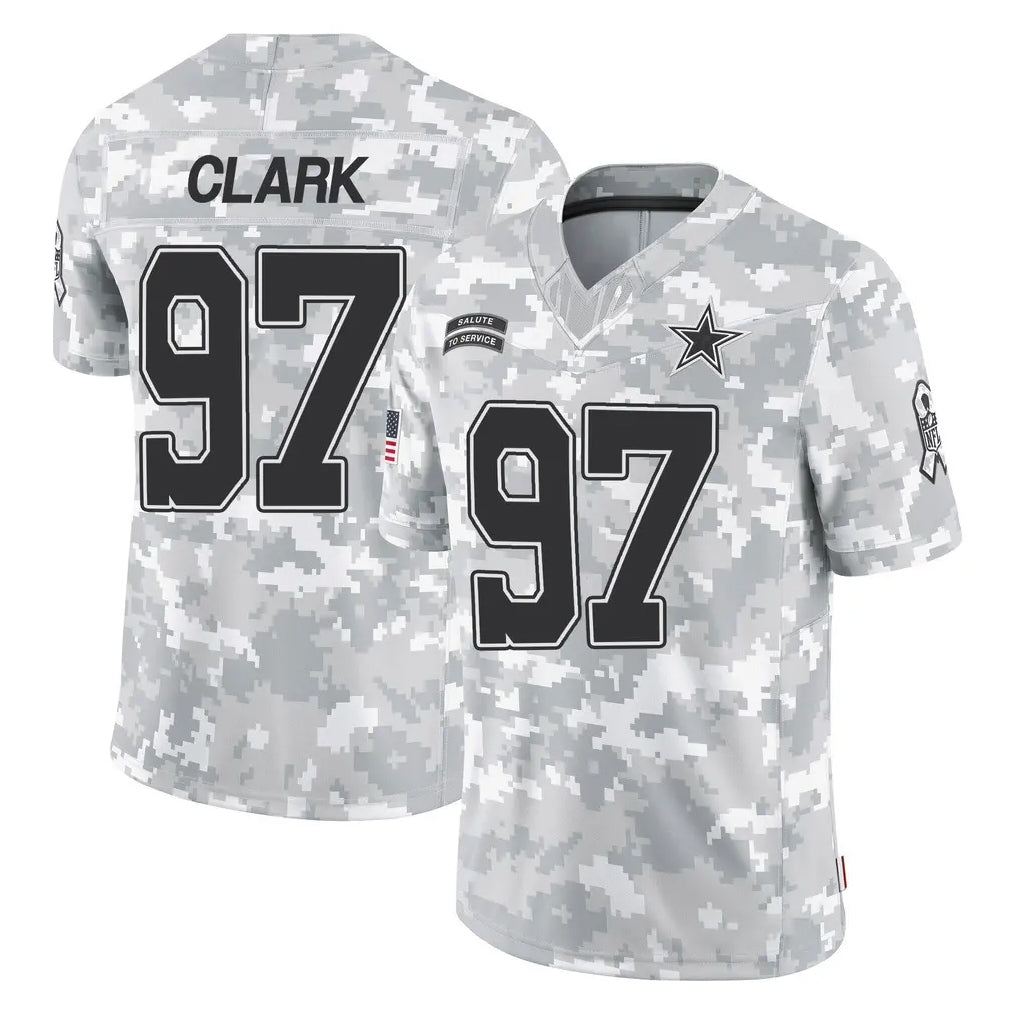 Kooe D.Cowboys #97 Kenny Clark Player Arctic Camo Salute to Service Limited Home Game Stitched Jerseys