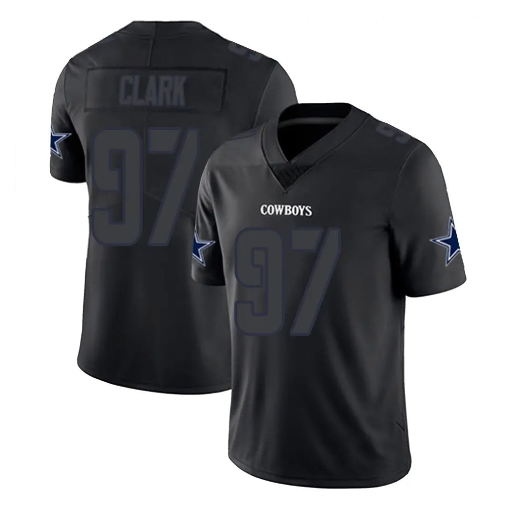 Kooe D.Cowboys #97 Kenny Clark Player Black Impact Limited Home Game Stitched Jerseys