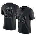 Kooe D.Cowboys #97 Kenny Clark Player Black Limited Reflective Home Game Stitched Jerseys