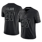 Kooe D.Cowboys #97 Kenny Clark Player Black Limited Reflective Home Game Stitched Jerseys