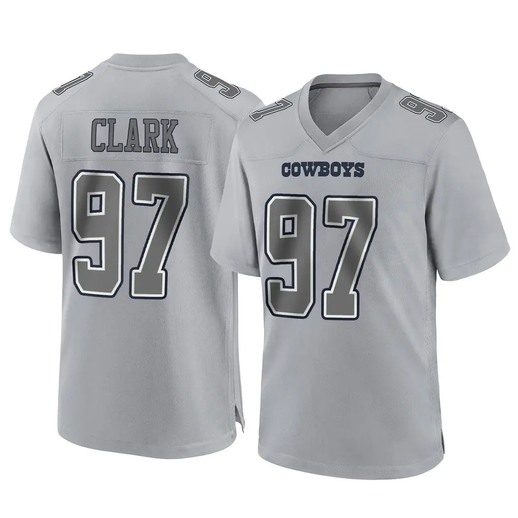 Kooe D.Cowboys #97 Kenny Clark Player Gray Atmosphere Fashion Home Game Stitched Jerseys