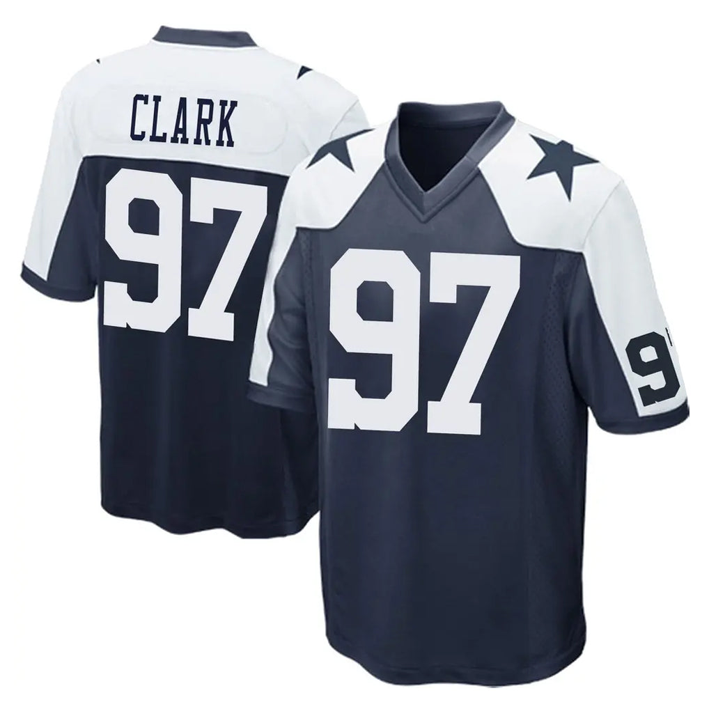 Kooe D.Cowboys #97 Kenny Clark Player Navy-White Alternate Home Game Stitched Jerseys