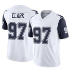 Kooe D.Cowboys #97 Kenny Clark Player White-Navy Limited Vapor F.U.S.E. Home Game Stitched Jerseys
