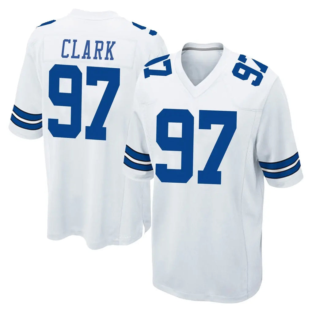 Kooe D.Cowboys #97 Kenny Clark Player White Home Game Stitched Jerseys