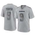 Kooe D.Cowboys #9 KaVontae Turpin Player Gray Atmosphere Fashion Home Game Stitched Jerseys