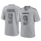 Kooe D.Cowboys #9 KaVontae Turpin Player Gray Atmosphere Fashion Home Game Stitched Jerseys