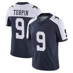 Kooe D.Cowboys #9 KaVontae Turpin Player Navy-White Limited Alternate Vapor Untouchable Home Game Stitched Jerseys