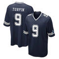 Kooe D.Cowboys #9 KaVontae Turpin Player Navy Home Game Stitched Jerseys