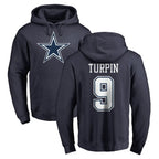 Kooe D.Cowboys #9 KaVontae Turpin Player Navy Pullover Hoodies Limited Stitched Jerseys