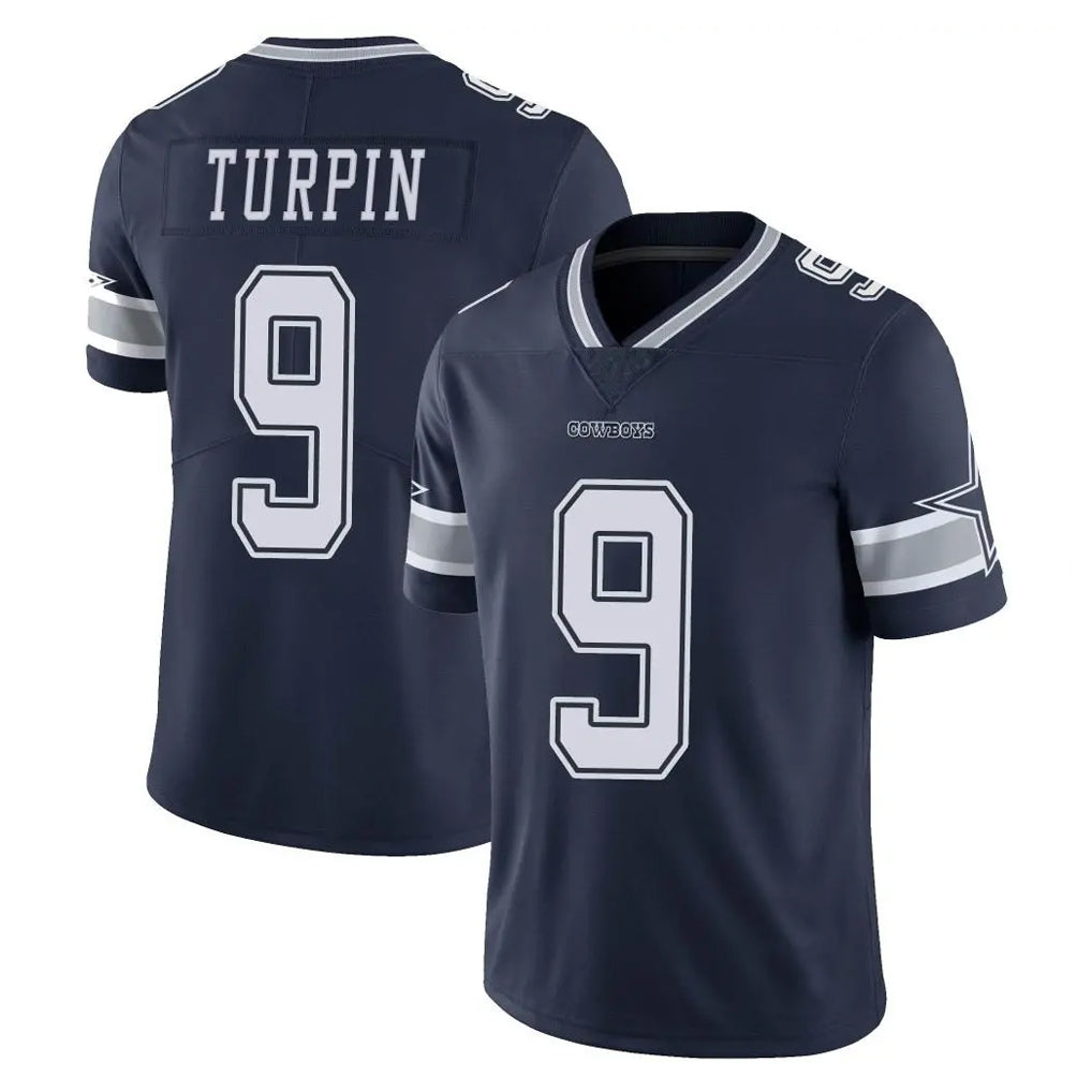 Kooe D.Cowboys #9 KaVontae Turpin Player Navy Vapor Untouchable Limited Home Game Stitched Jerseys