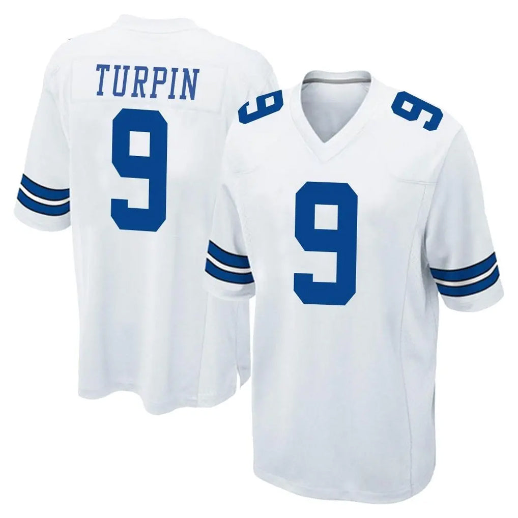 Kooe D.Cowboys #9 KaVontae Turpin Player White Home Game Stitched Jerseys