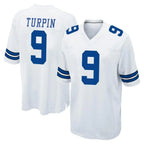 Kooe D.Cowboys #9 KaVontae Turpin Player White Home Game Stitched Jerseys