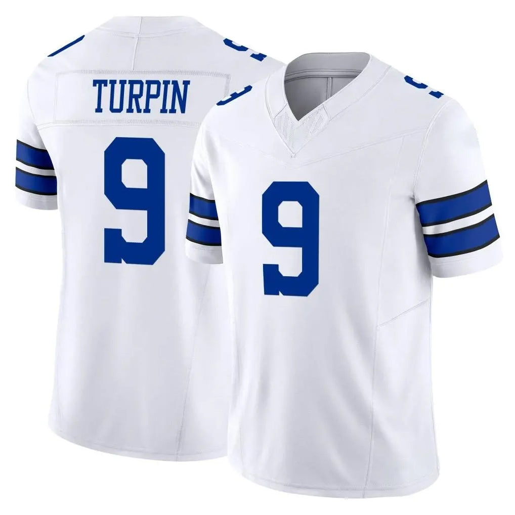 Kooe D.Cowboys #9 KaVontae Turpin Player White Limited Vapor F.U.S.E. Home Game Stitched Jerseys