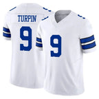Kooe D.Cowboys #9 KaVontae Turpin Player White Limited Vapor F.U.S.E. Home Game Stitched Jerseys