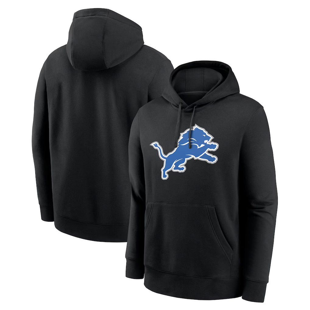Kooe D.Lions Black Salute to Service Pullover Hoodies Limited Blank Player Stitched Jerseys