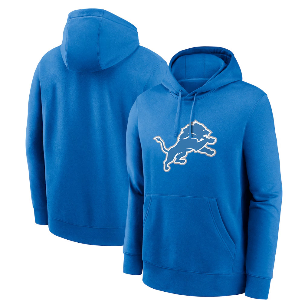 Kooe D.Lions Blue Pullover Hoodies Limited Blank Player Stitched Jerseys