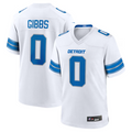Kooe D.Lions #0 Jahmyr Gibbs Player White Replica Game Stitched Jerseys