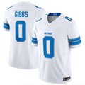 Kooe D.Lions #0 Jahmyr Gibbs Player White Vapor F.U.S.E. Limited Replica Stitched Jerseys