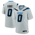 Kooe D.Lions #0 Jahmyr Gibbs Silver 2026 Rivalries Collection Game Stitched Jerseys