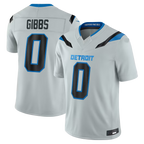 Kooe D.Lions #0 Jahmyr Gibbs Silver 2026 Rivalries Collection Limited Stitched Jerseys