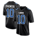 Kooe D.Lions #10 Isiah Pacheco Player Black Fashion Home Game Stitched Jerseys