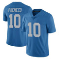 Kooe D.Lions #10 Isiah Pacheco Player Blue Limited Throwback Vapor Untouchable Stitched Jerseys