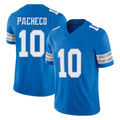 Kooe D.Lions #10 Isiah Pacheco Player Blue Limited Vapor F.U.S.E. Alternate Home Game Stitched Jerseys
